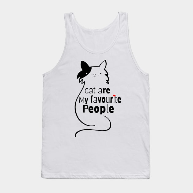 Cat Are My Favourite People Tank Top by TheMegaStore